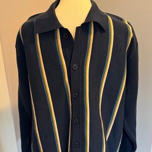 Organic cotton button down cardigan.